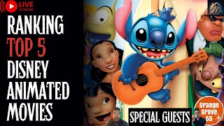 LIVE Ranking Top 5 Animated Disney Movies OF ALL TIME  Special Guests OrangeGrove55  BTS [upl. by Nhguavahs]