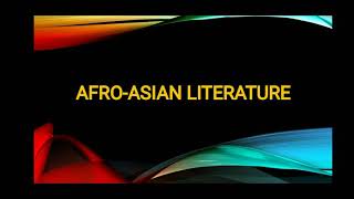 CHINESE LITERATURE in AFRO ASIAN LITERATURE [upl. by Yrocej]