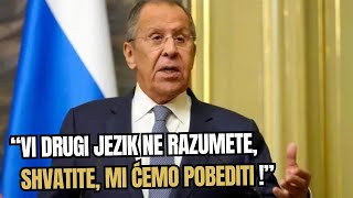 Lavrov uputio BRUTALNU poruku Zapadu quotPOBEDA ĆE BITI OSTVARENA VI DRUGI JEZIK NE RAZUMETEquot [upl. by Haikan]