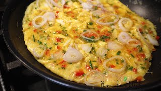 Quick and Easy way to make Tasty and Fluffy Omelette [upl. by Arammat]