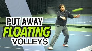 How to PUT AWAY Floating Volleys  tennis lesson [upl. by Dolli548]