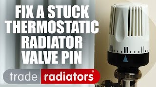 How to repair a thermostatic radiator valve with a stuck pin [upl. by Marta]