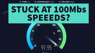 Ethernet Download Speeds Stuck At 100Mbs [upl. by Georgina]