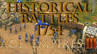 AOE3DE  Historical Battle  Fort Duquesne 1754 [upl. by Bilski]