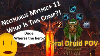 Neltharus Mythic 11 Feral Druid POV Comms on Season 4  worldofwarcraft feraldruid mythicplus [upl. by Letnohc]