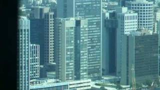 Tel Aviv City panorama view from Azrieli Tower 49 floor [upl. by Bandler]