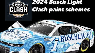 2024 NASCAR Busch Light Clash paint schemes [upl. by Maurits]