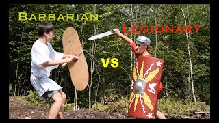 Roman Legionary VS Germanic Barbarian Duel  Full Cardboard Fight Scene  Gladiator 2  TH Studios [upl. by Halyak600]