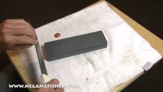 How to Surgically Sharpen a Fillet Knife the right easy way [upl. by Arbmik878]