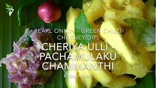 Cheriya UlliPachamulaku Chammanthi  No cooking chutney Kerala style 18 [upl. by Dibru]