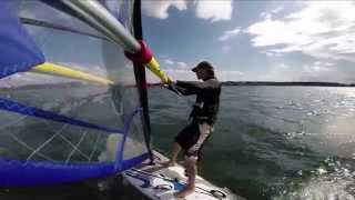 Windsurfing Balboa Lake Arkansas Starboard Go Board Gopro [upl. by Emia505]