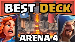 NEW 1 BEST DECK FOR ARENA 4 IN CLASH ROYALE [upl. by Einberger]