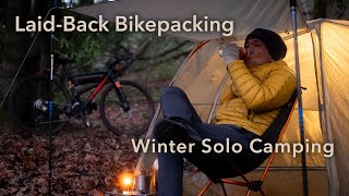 Winter SOLO LaidBack Bikepacking  Rolex Explorer II Trek Checkpoint ALR 5 Ornot Ortlieb [upl. by Retsel887]