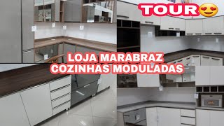 TOUR PELA COZINHA MODULADA LOJA MARABRAZ  COZINHA PLANEJADA OU MODULADA [upl. by Materse]