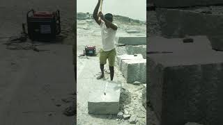 granite stone cutting video viral [upl. by Adnilemreh]