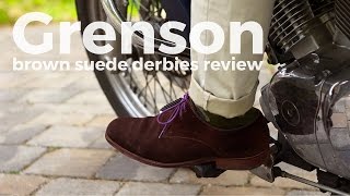 Grenson brown suede derbies review [upl. by Adamec]