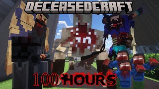 Surviving 100 HOURS in the SCARIEST NEW Modpack  Minecraft DeceasedCraft [upl. by Herrah]