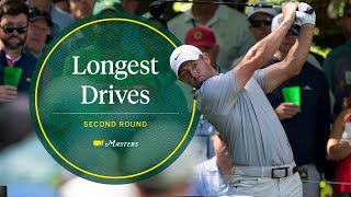 The Longest Drives From the 2024 Second Round  The Masters [upl. by Ragg]