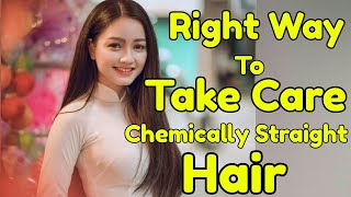 Tips To Take Care Chemically Treated Hair How To Care Chemically Straight HairShinny Roops [upl. by Cyndi]