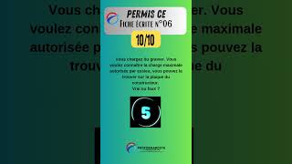 Permis CE  Fiche écrite 06 question 10 quiz questionnaire [upl. by Stedmann]