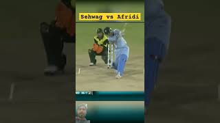 Sehwag vs Afridi 💥 cricket afridisixes sehwaggaming virendarsehwag [upl. by Trelu]