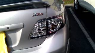 My 09 Corolla XRS new Custom LED tail lights [upl. by Nerred]