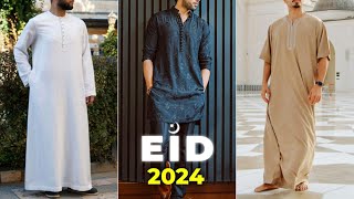 Best Eid 2024 Outfits For Men  Top Kurta for Eid 🌙 [upl. by Booma]