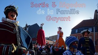 Sortie amp Rigodon de la Famille Gayant  Fêtes de Gayant 2022 [upl. by Wappes398]