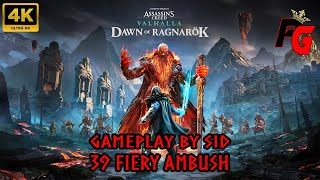 Assassins Creed Valhalla  39 Fiery Ambush  4K Gameplay [upl. by Enihpesoj]