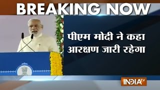 PM Narendra Modi Breaks Silence on Reservation in India  India TV [upl. by Eiggep]