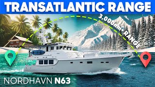 😲 Liveaboard with 3000nm Range Nordhavn N63 🌎 [upl. by Ofella]