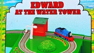 EDWARD AT THE WATER TOWER  ERTL Miniature Adventure Playset Thomas Train Toy Review [upl. by Nallid126]