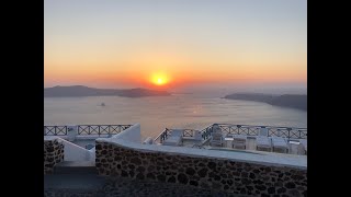 Santorini the beautiful hike from Imerovigli to Oia [upl. by Ennahgem]