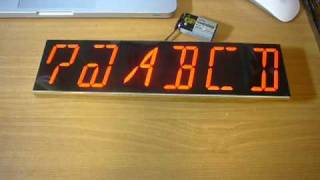 16 segment LED display test [upl. by Nwahser]