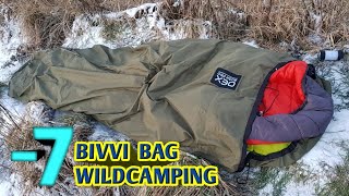 BIVVI BAG WILD CAMPING IN 7 Temperatures [upl. by Nahgeam]