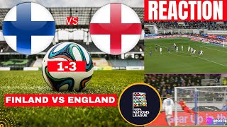 Finland vs England 13 Live Stream Nations League Football Match Score Commentary Highlights Lions [upl. by Aicatsal]