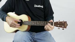 Lanikai SPSTB Solid Top Spruce amp Morado Baritone Ukulele  The Ukebug [upl. by Malim]