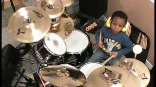 Avenged Sevenfold  Afterlife Drum Cover 4 Year old Drummer Jonah Rocks [upl. by Eidas182]