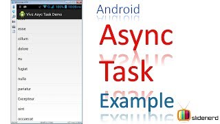 184 Android AsyncTask Example [upl. by Flosser]