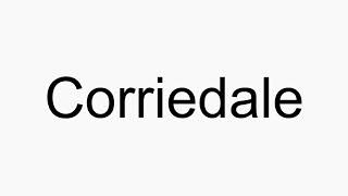 How to pronounce Corriedale [upl. by Valtin]