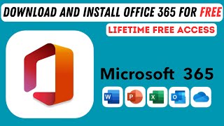 Download and install Original Microsoft Office 365 for Free  Lifetime Free Access 2024 Method [upl. by Parik]