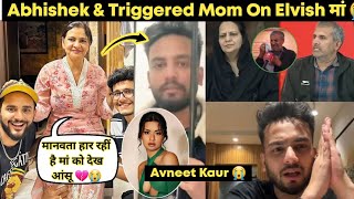 Avneet Kaur amp AbhishekMalhan Aka Fukra Insaan amp Triggered insaan Mom Dimple Support Elvish Yadav मां [upl. by Yajet525]