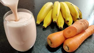 PRA QUE SERVE SUCO DE CENOURA COM BANANA  DESCUBRA OS BENEFÍCIOS DO PODEROSO ANTI CANSAÇO E FADIGA [upl. by Yllier397]