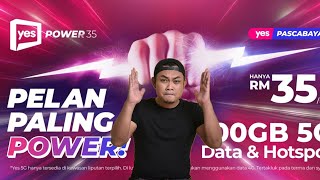 PLAN INTERNET POSTPAID PALING POWER100GB RM35Yes5G Power 35 [upl. by Enale]