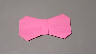 折り紙ランド Vol235 丸っこいリボンの折り方 Ver1 Origami How to fold a ribbon Ver1 [upl. by Serolod]