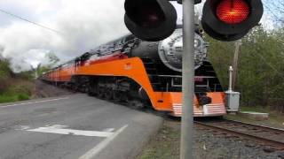 1 most viewed train SP 4449 crossing at Roberts Oregon [upl. by Ariek491]