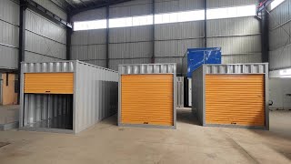 FLAT PACK CONTAINERS shutter doors [upl. by Shaum]