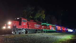 Double Header The 26th Annual CPKC Holiday Train in Hamilton Ontario [upl. by Cod]