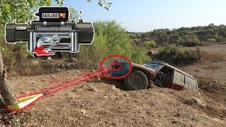 Harbor Freight 12000lb Winch CLIFF Test [upl. by Shepperd272]