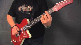 Danelectro 56 Single Cut video review demo Guitarist Magazine HD [upl. by Arakahs743]